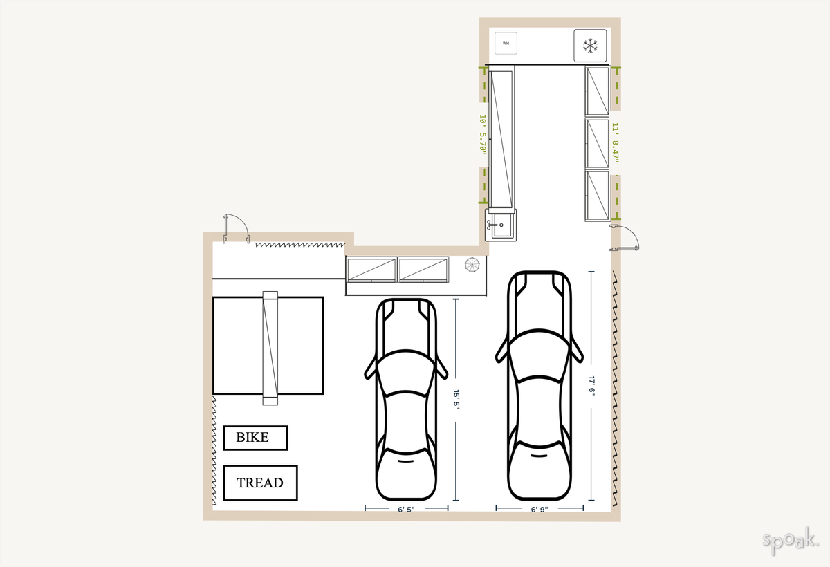 Garage Floor Plan designed by Casey Trevino
