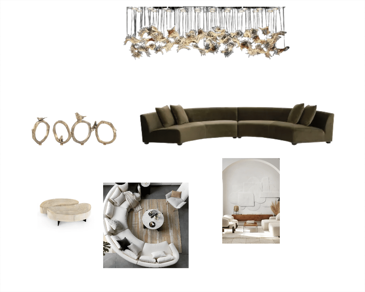 Living Room Mood Board designed by DEONNA SHAHEEN