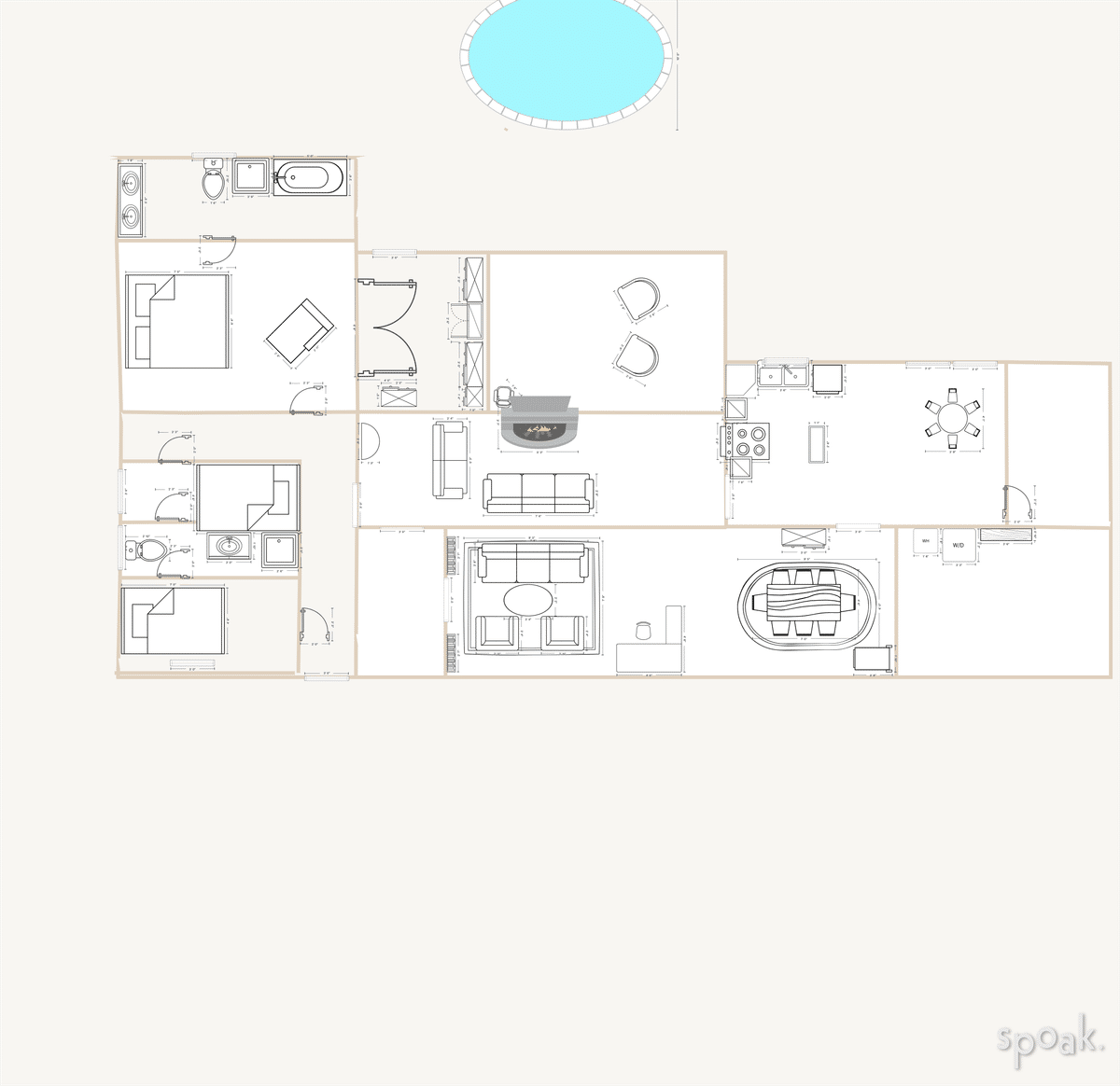 Single Story House Plan designed by apryl stevens