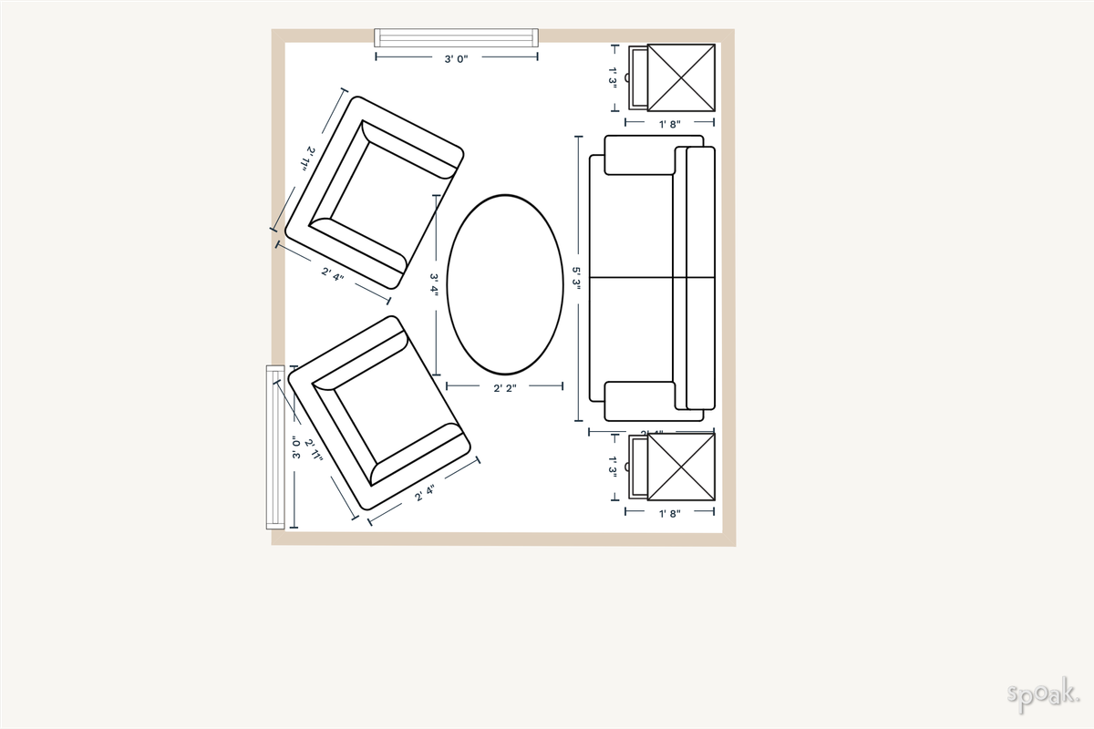 Bedroom Layout designed by Riley O'Bryan