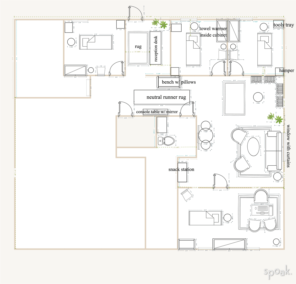 Library Layout designed by Katie Carpenter