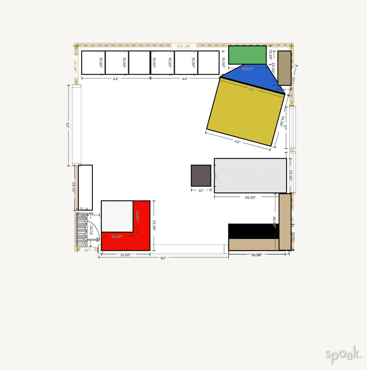 Play Room Plan designed by Jessica Barker