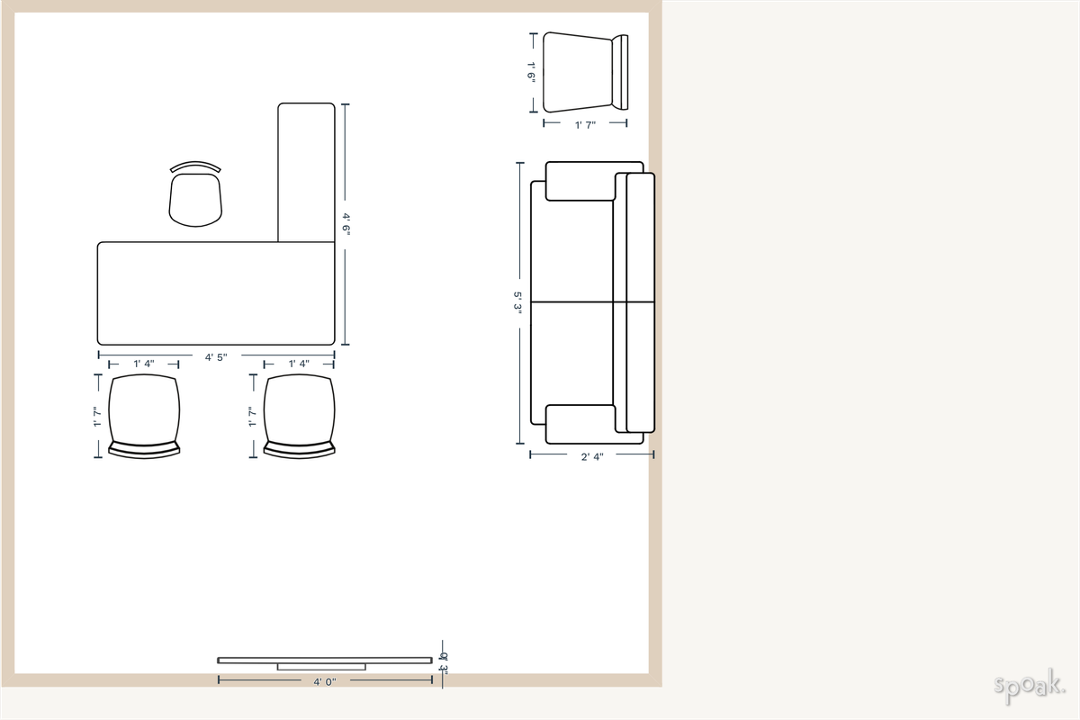 Study Floor Plan designed by Bryant Hamai