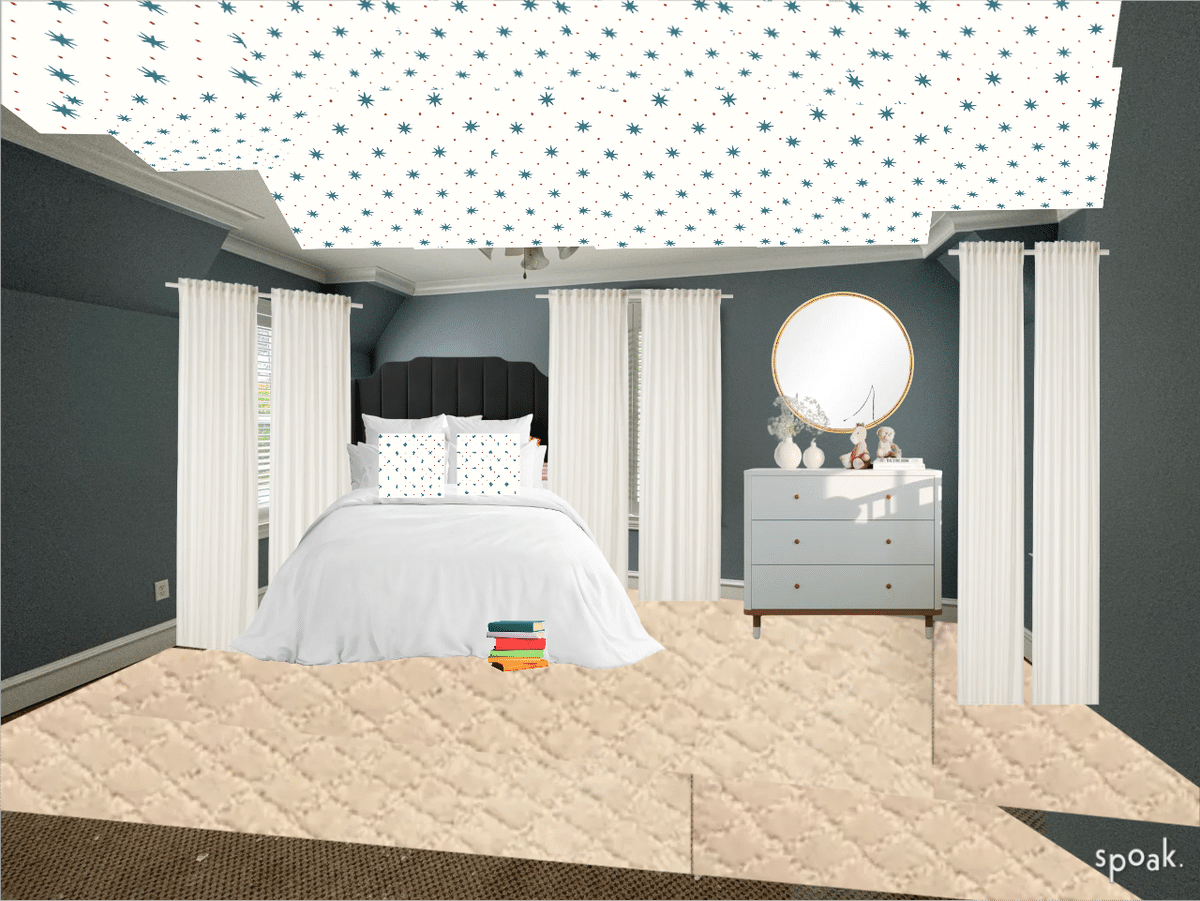 Bedroom designed by Paige Voigt