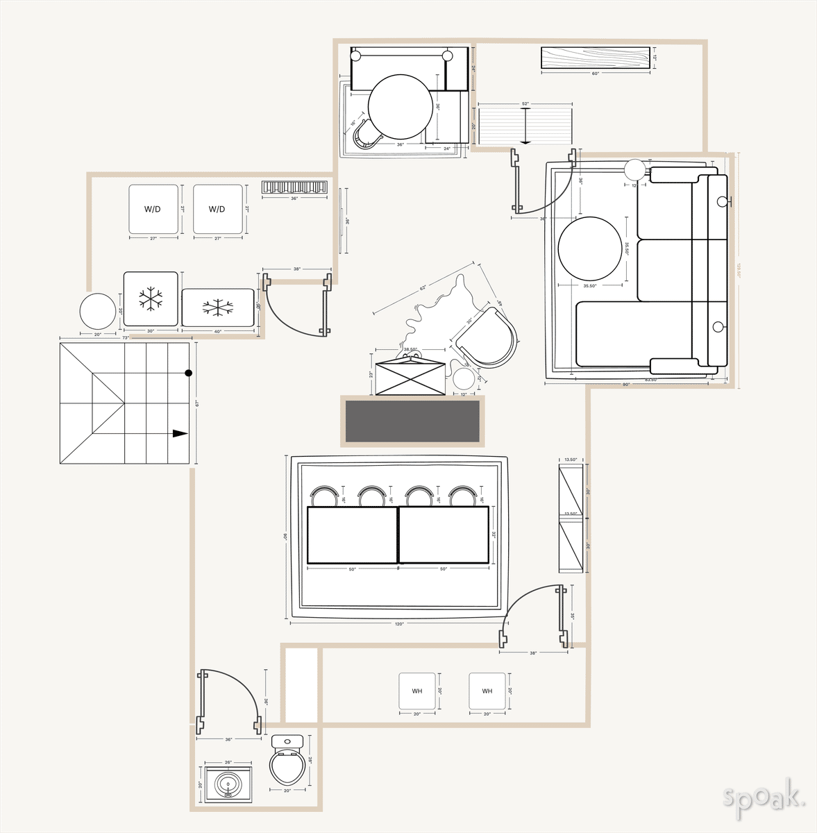 Basement Plan designed by Angela Kurze