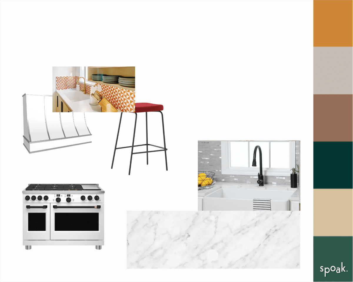 Kitchen Mood Board designed by Laura Hernandez