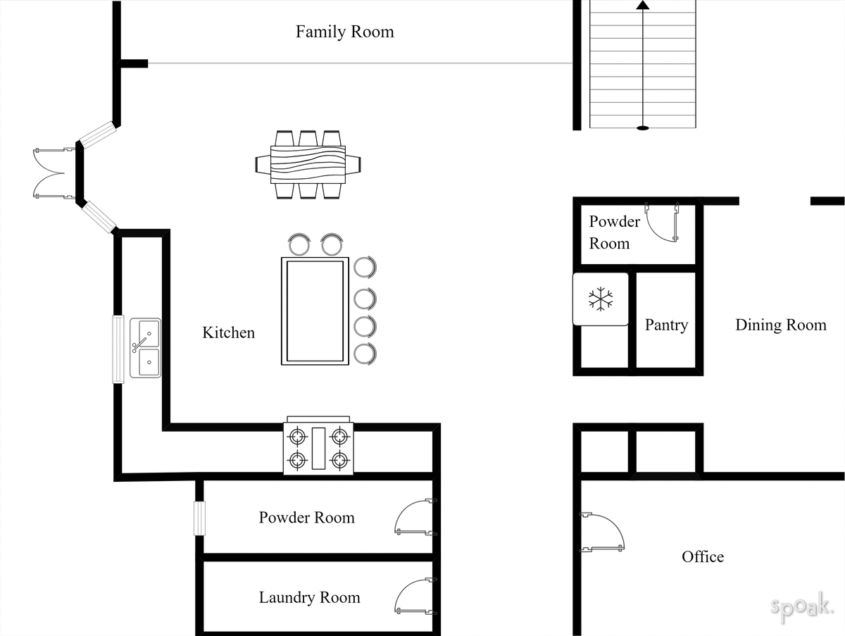 Square Kitchen Floor Plan designed by Mytaya Jackson