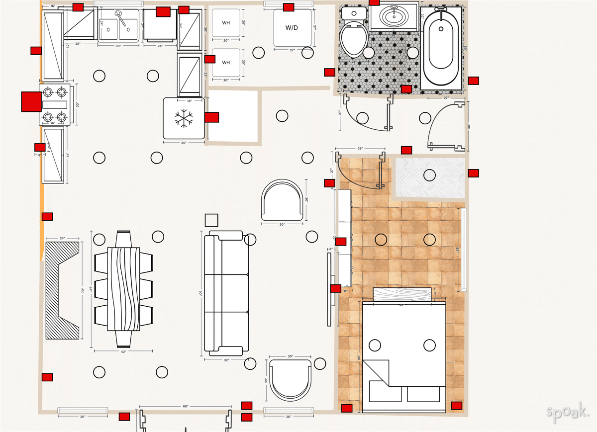 Apartment Layout designed by Mali Maurer