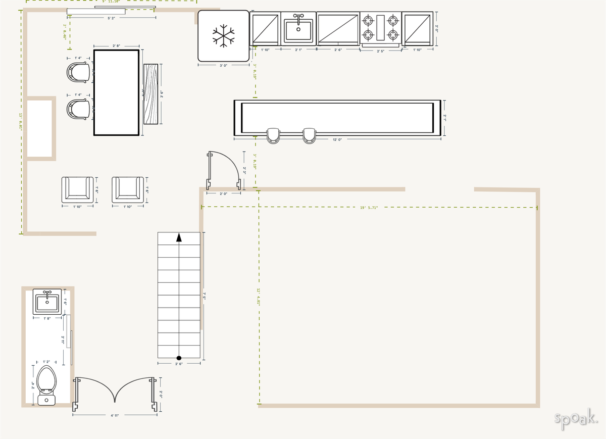 Dining Room Plan designed by Lexy Rothert