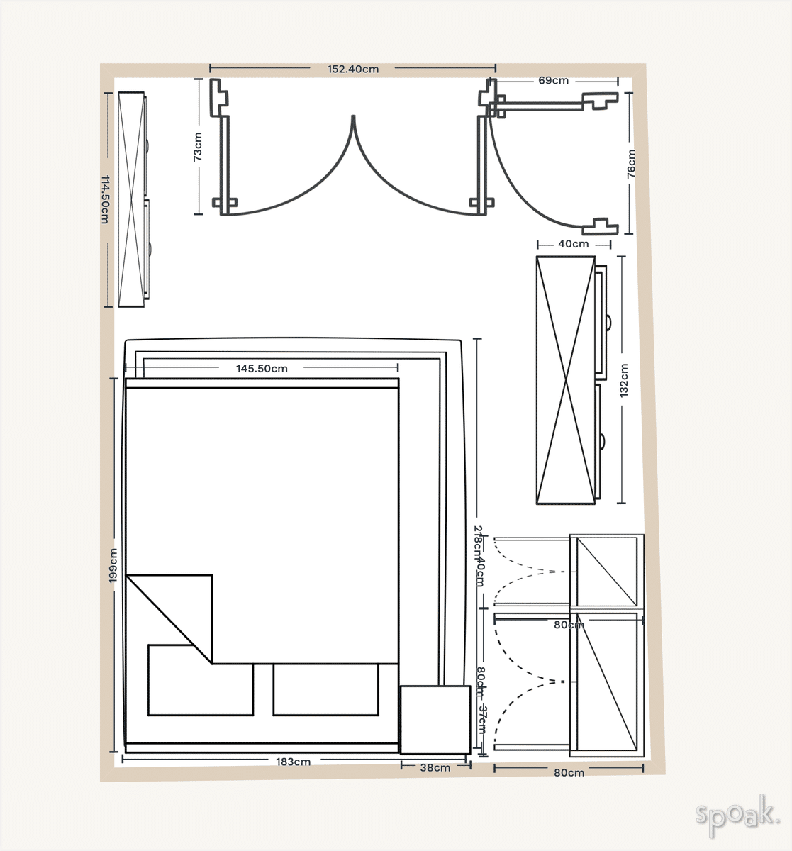 Bedroom Plan designed by scarlett holman