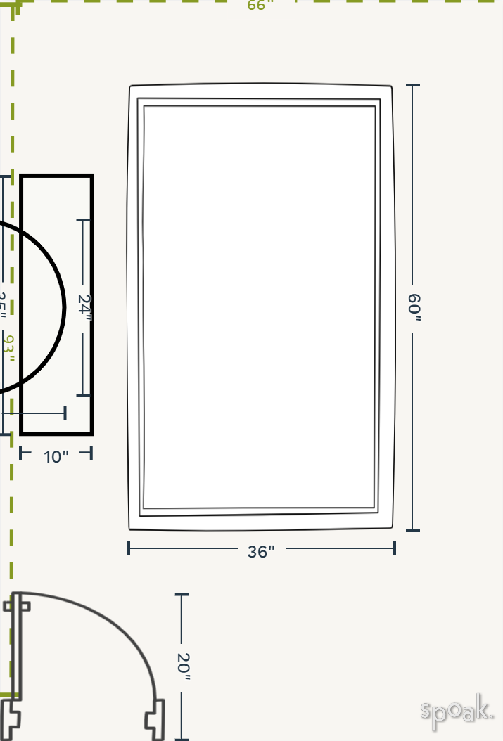 Hallway Floor Plan designed by Karen Baruh