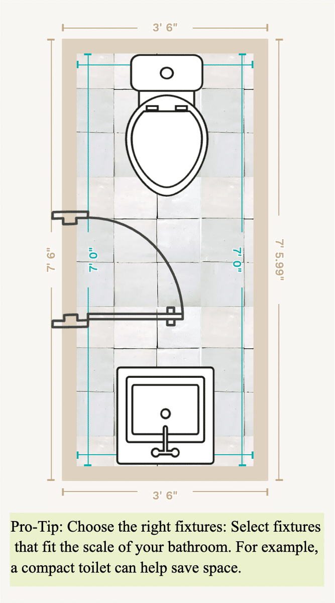 Bathroom Plan designed by Becca Kessel