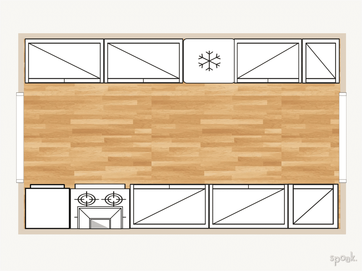 Kitchen Floor Plan designed by Simrin Herrington
