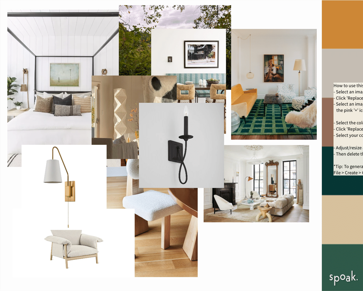 Bedroom Mood Board designed by Gordon Jackson