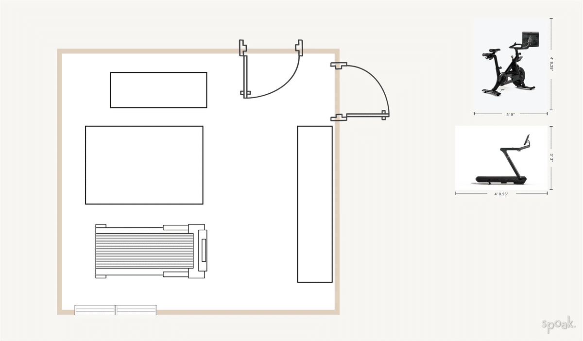 Basement Plan designed by Marissa Pellegrini