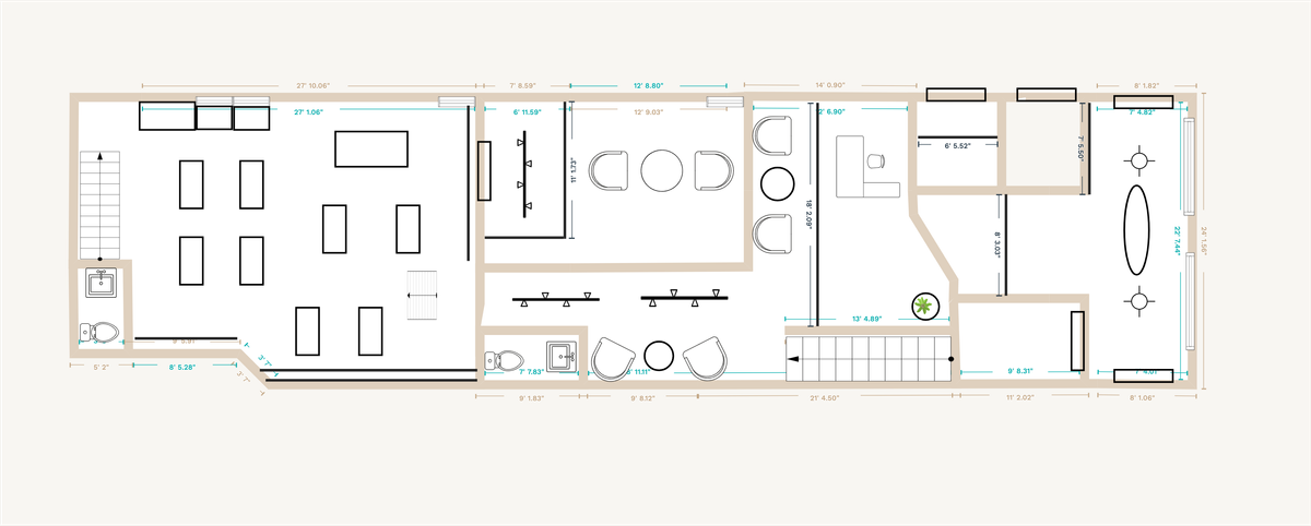 Bedroom + Bathroom Plan designed by Eileen Nunez