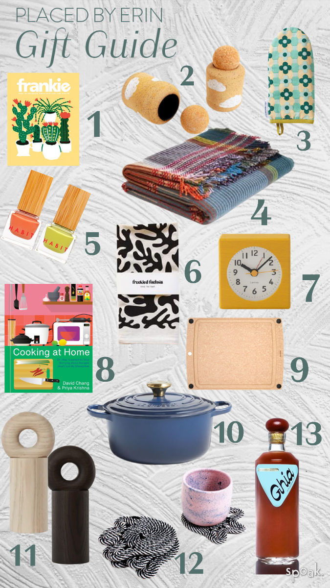 Gift Guide 2021 designed by Erin Strasen