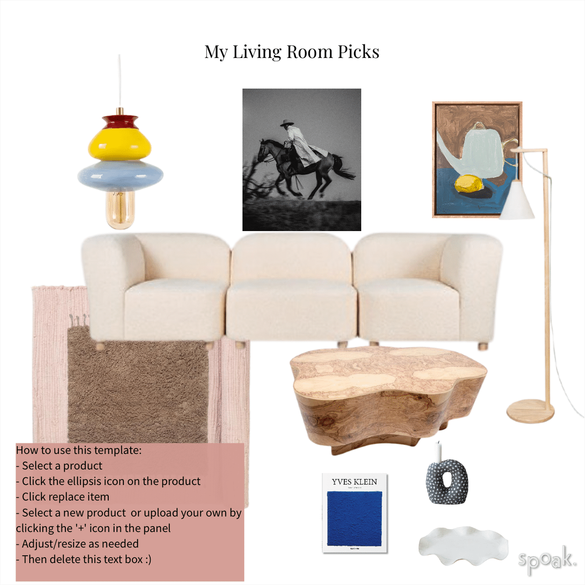 Family Room Mood Board designed by Kaitlyn Keith