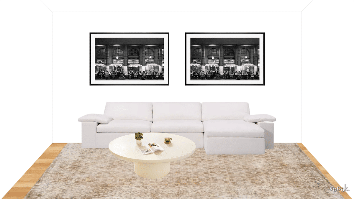 Living Room Elevation_Option 1 designed by Nicole Shapiro
