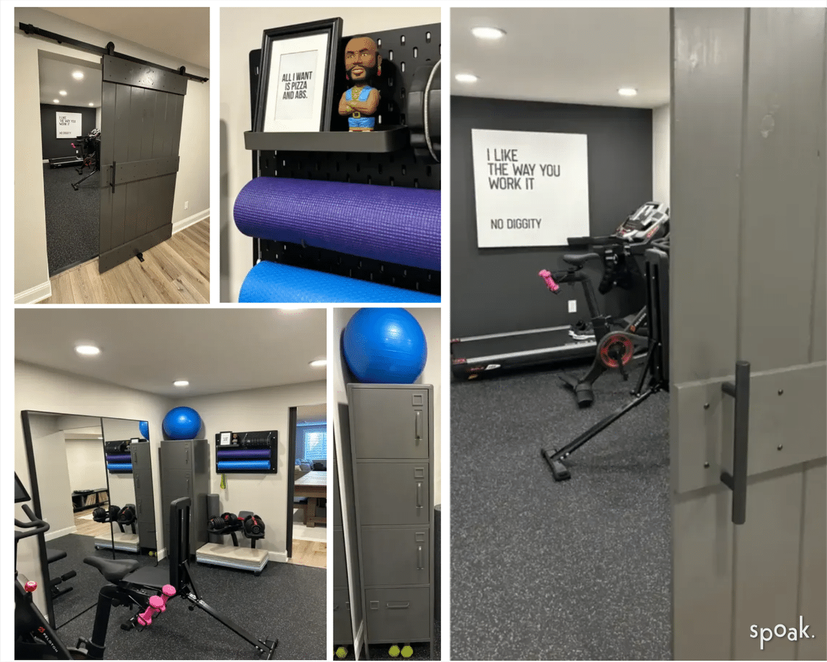 Home Gym Project designed by Christin McNeil