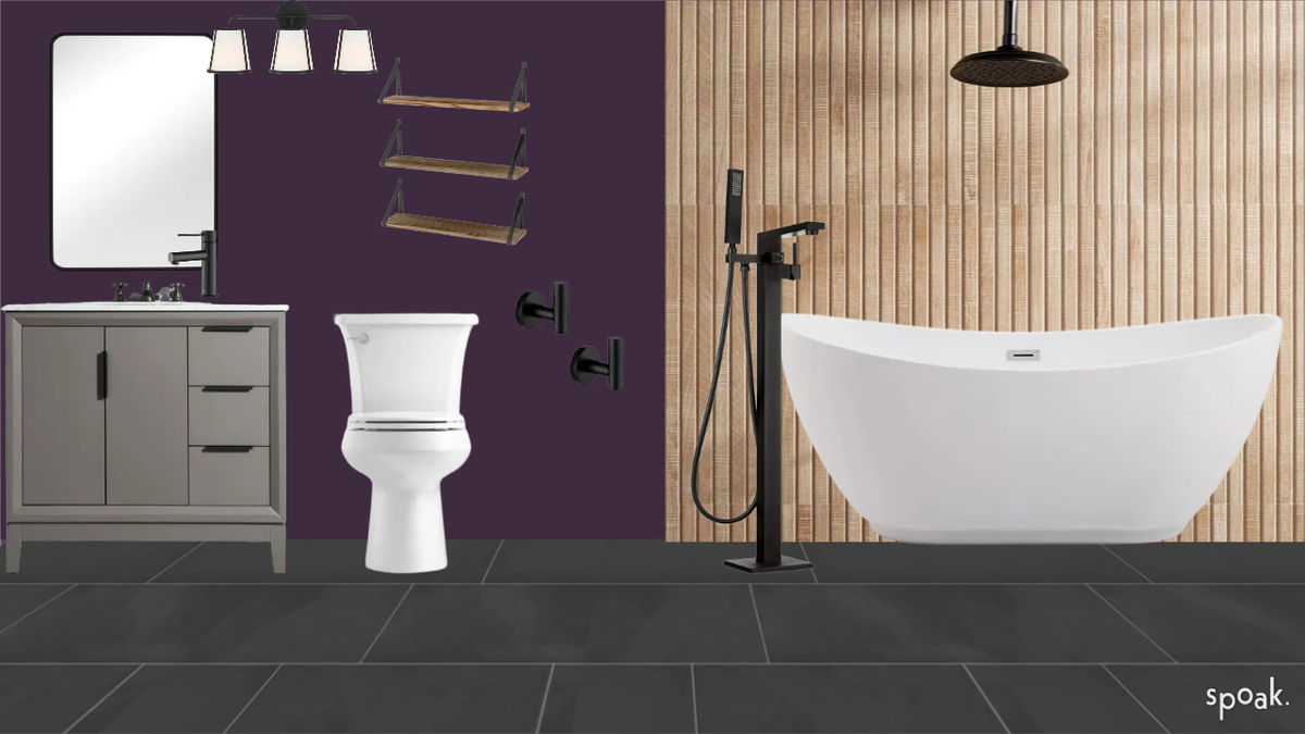 Secondary Bathroom designed by Toni-Anne Ricketts