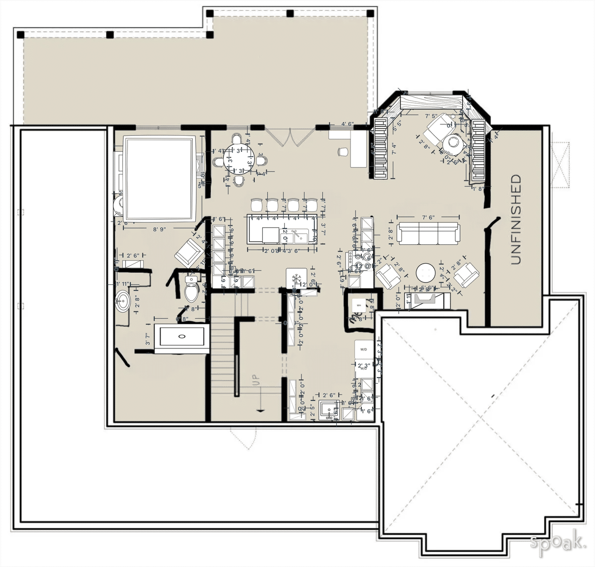 Three Story House Plan designed by Tess Craig