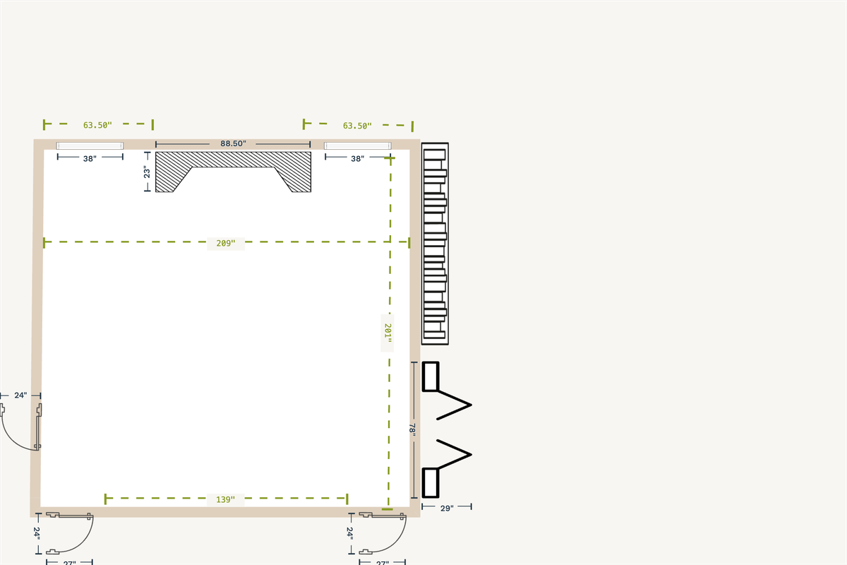 Craft Room Layout designed by Dania Noble