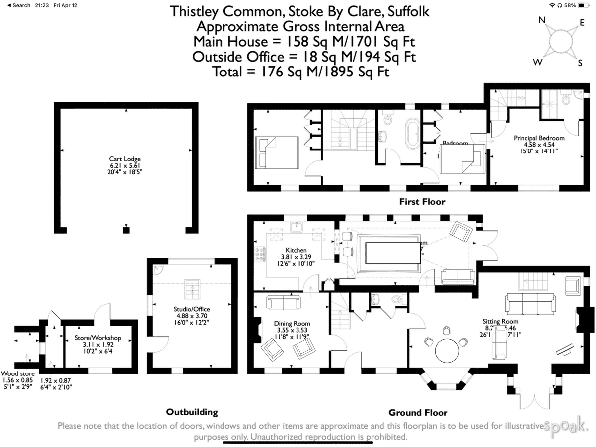 Two Story House Floor Plan designed by Alex Wheeler