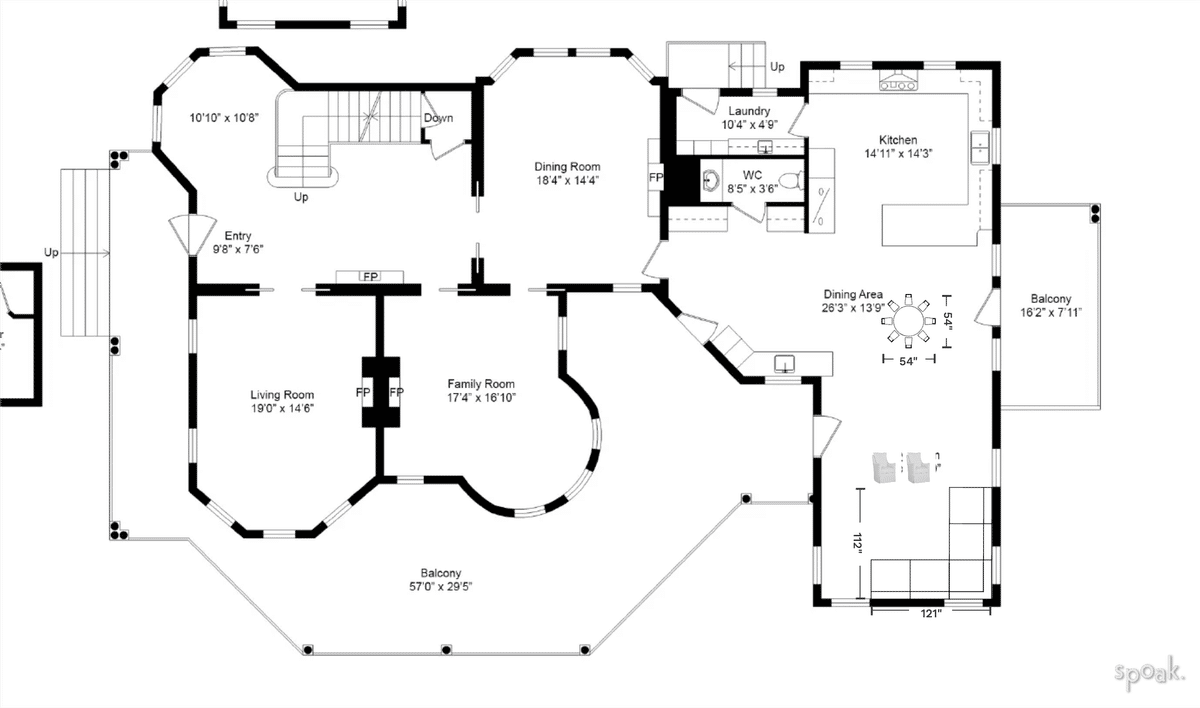 Three Bedroom House Layout designed by Liz Cole