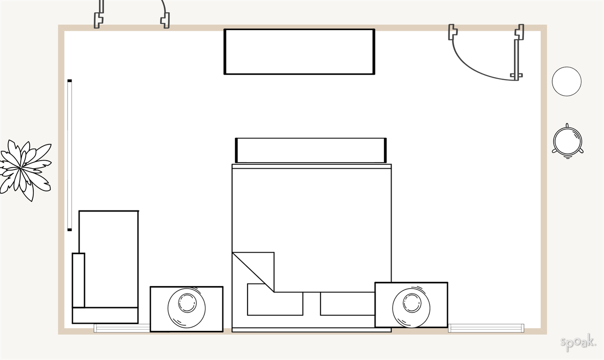 Bedroom Layout designed by Natalie Routt