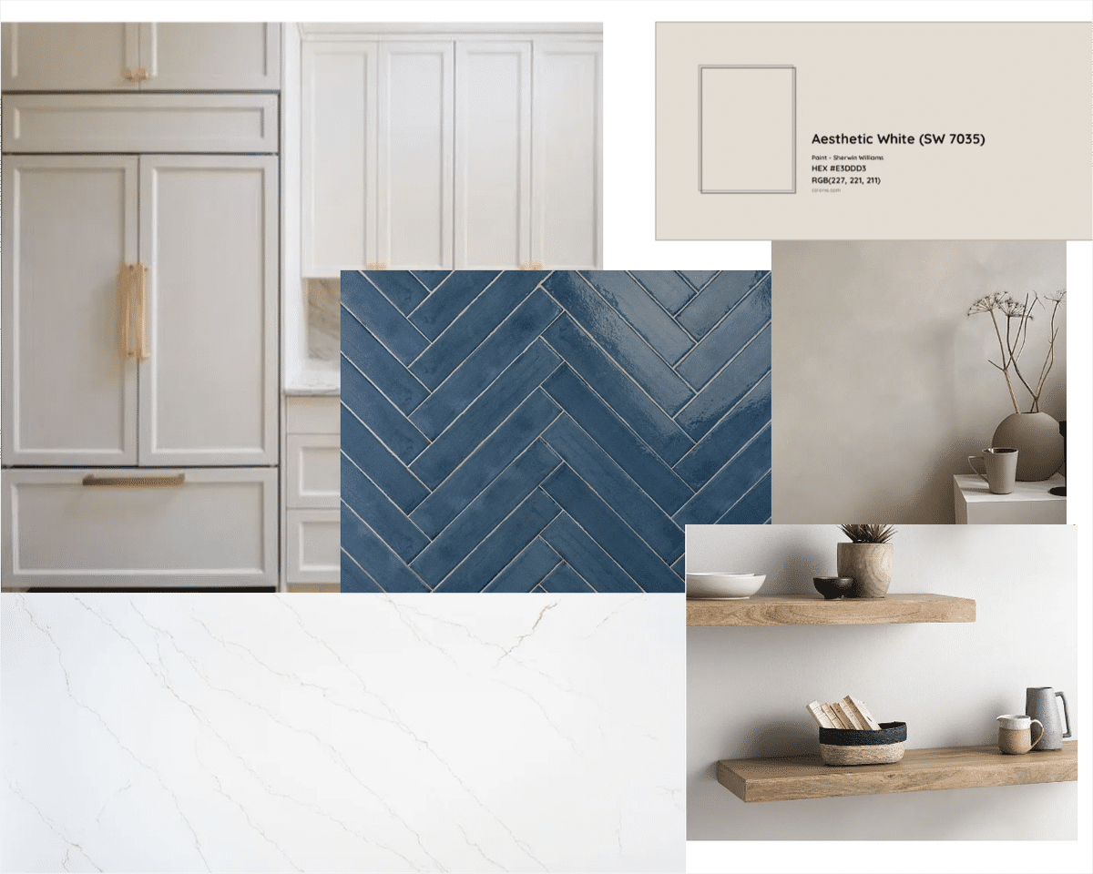 Kitchen Mood Board designed by cassidy griffin