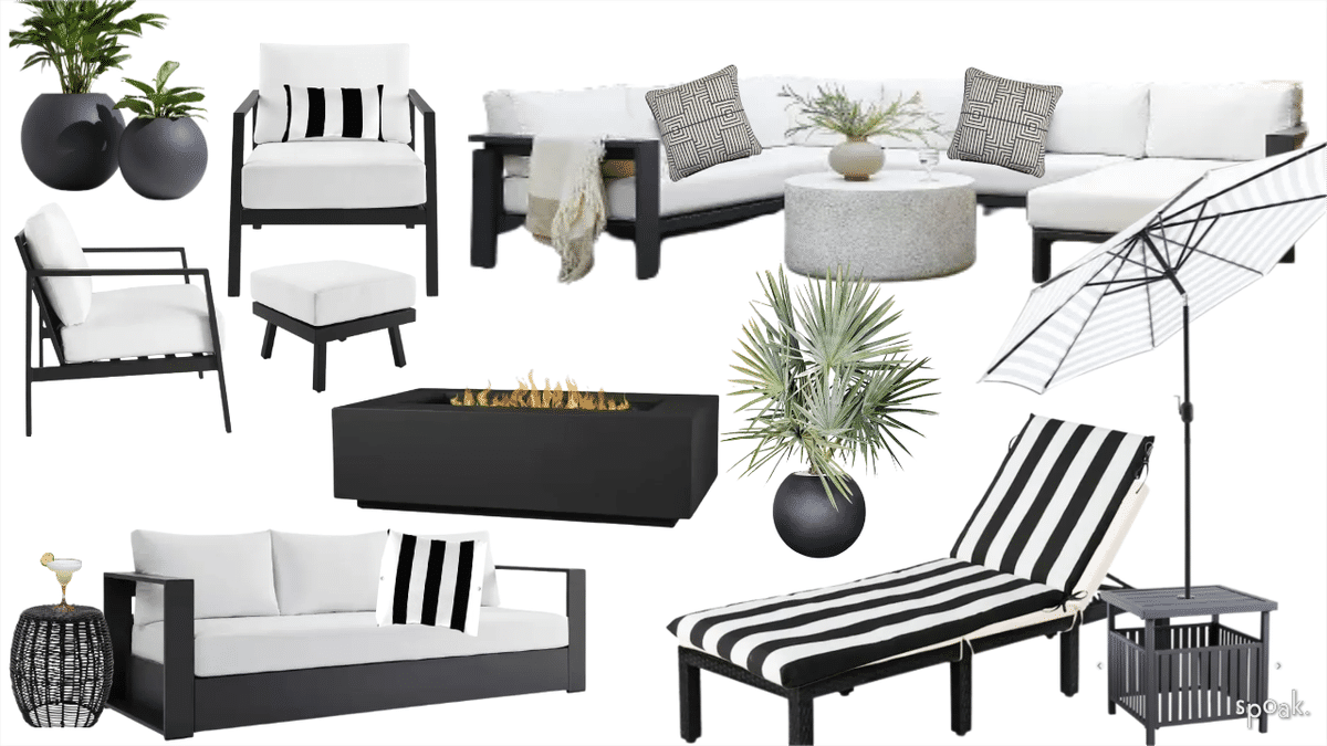 Outdoor Mood Board designed by Ashley McCain
