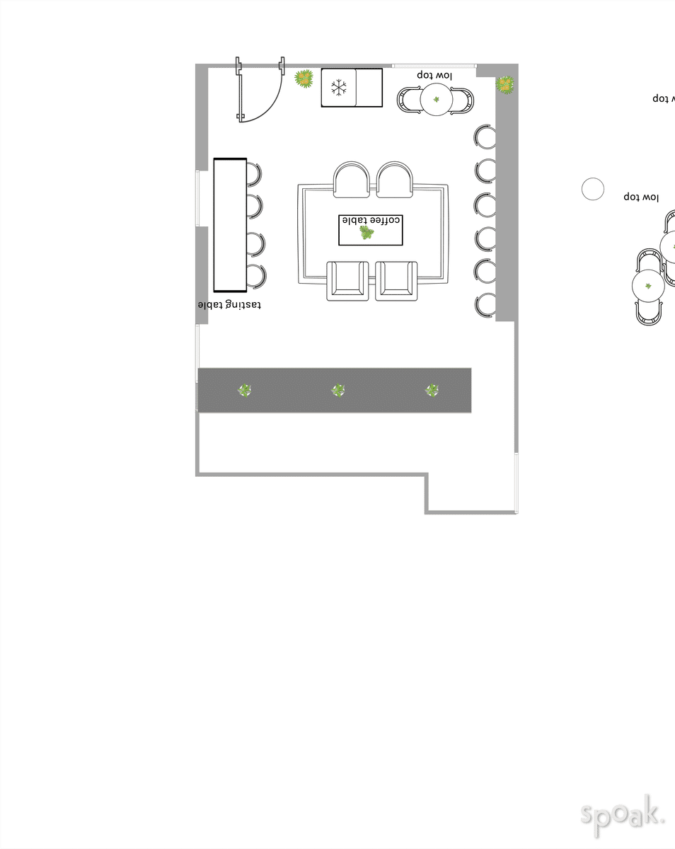 Kitchen Floor Plan designed by Jessica Lim