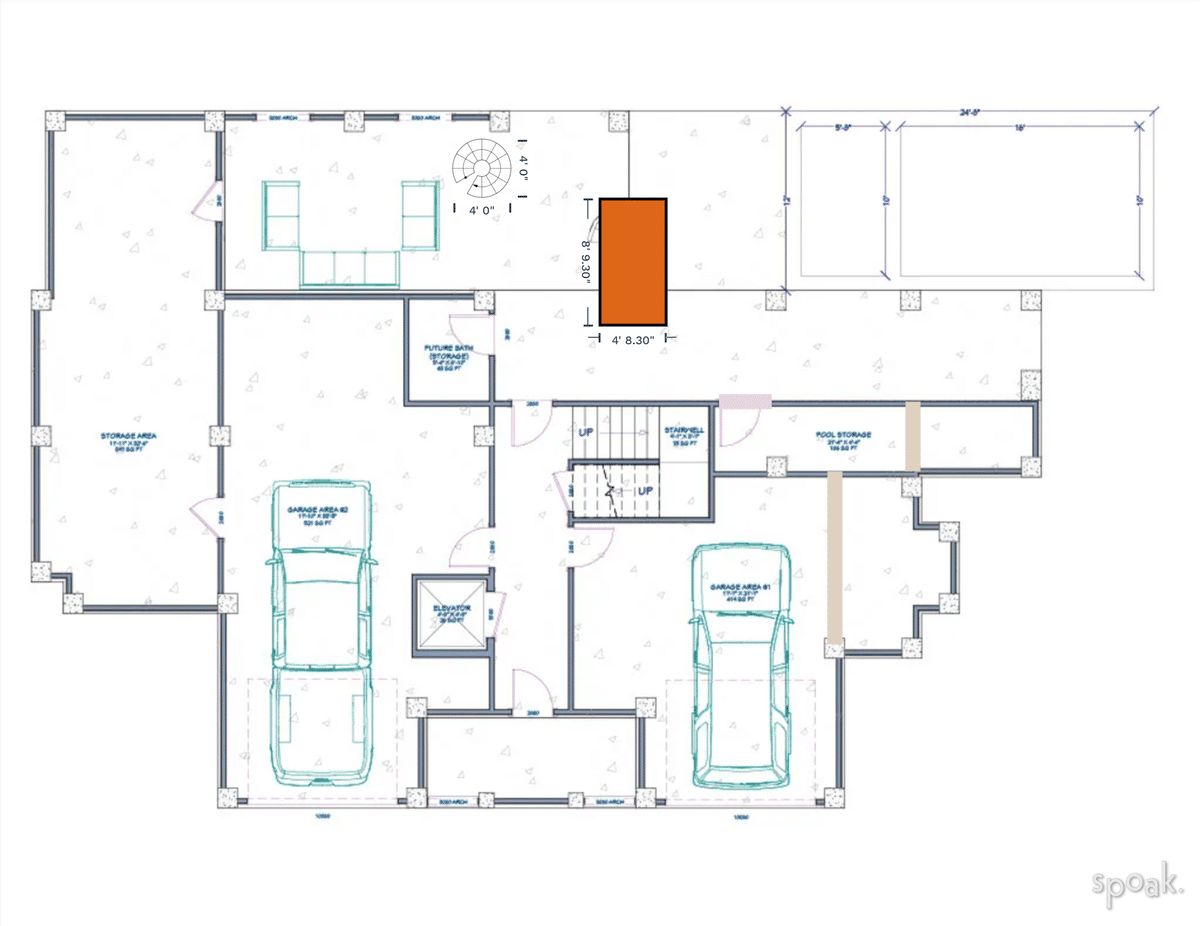 Garage Floor Plan designed by mandy livingston