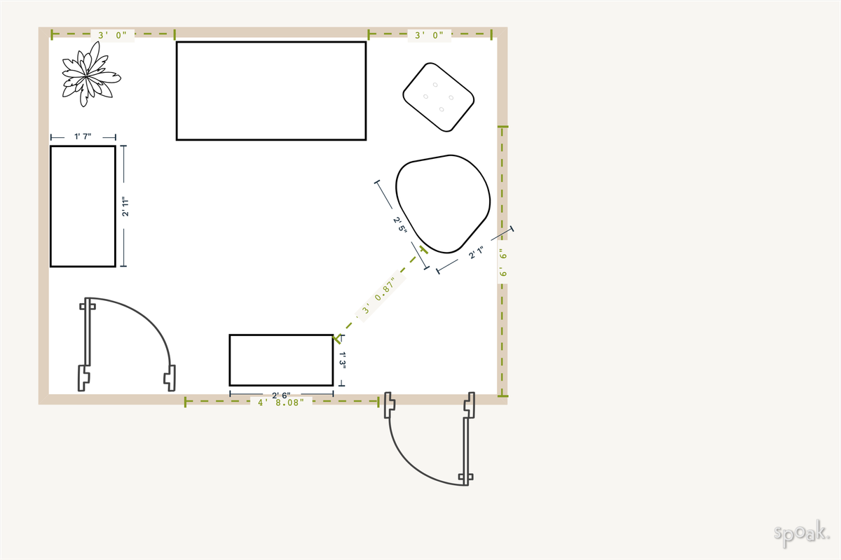 Bedroom Layout designed by DEANNA SIENA