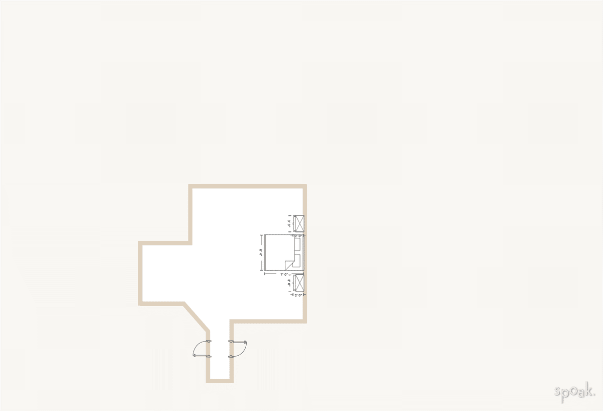 Bedroom Floor Plan designed by Elizabeth Sullivan