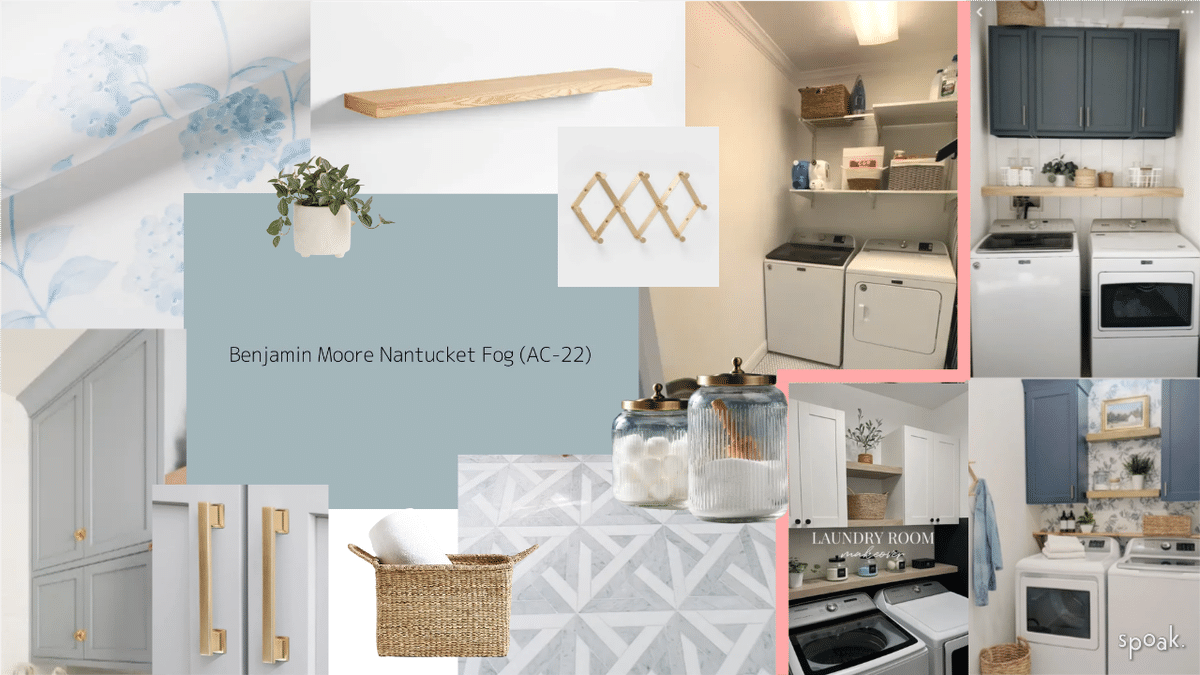 Laundry Room Mood Board designed by Emily Tyler