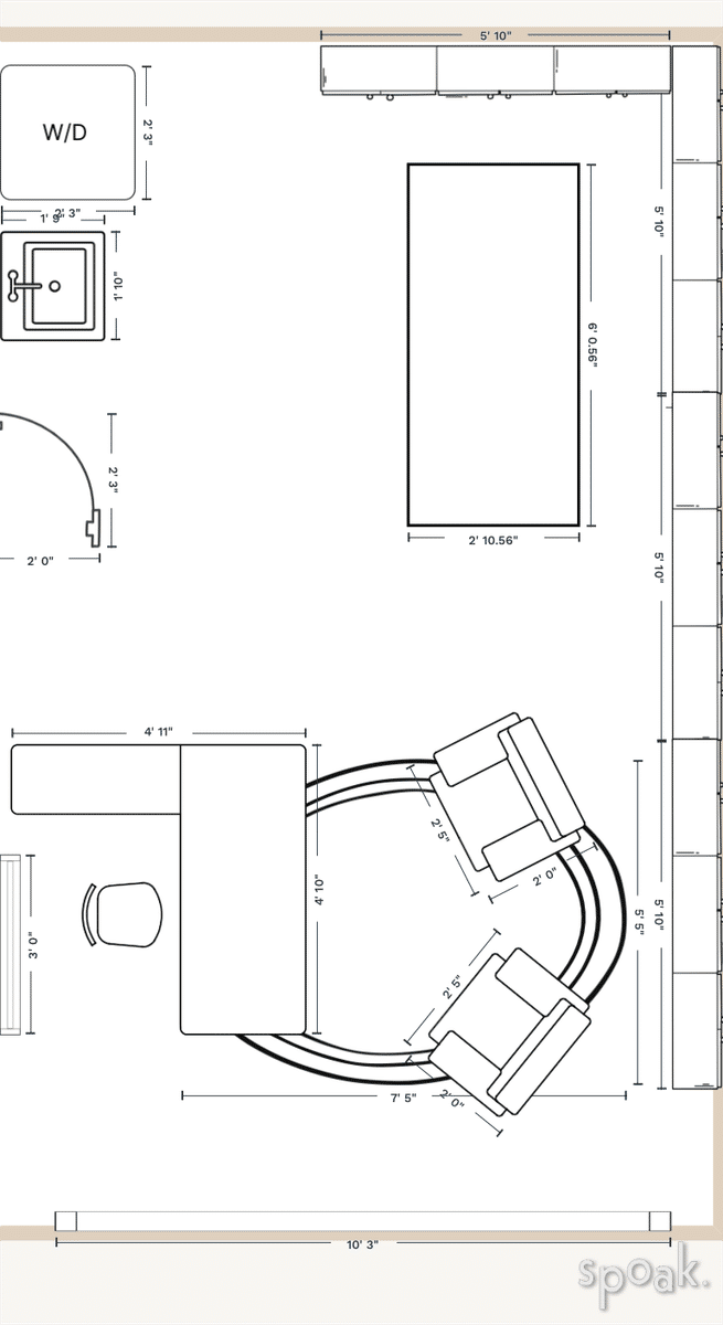 Garage Floor Plan designed by Claire Duvendeck