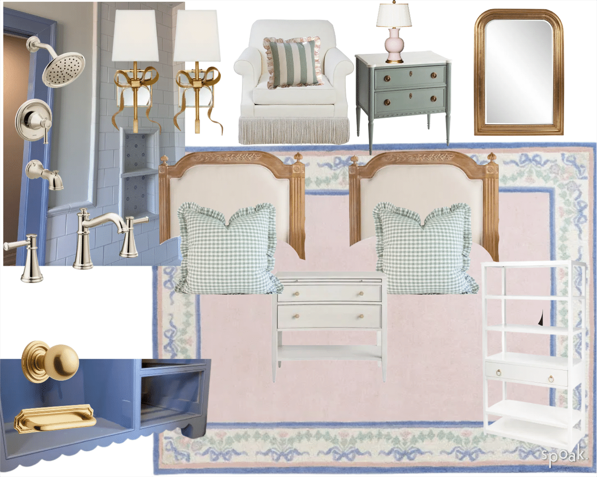 Bedroom Mood Board designed by Bryanna Tutcher