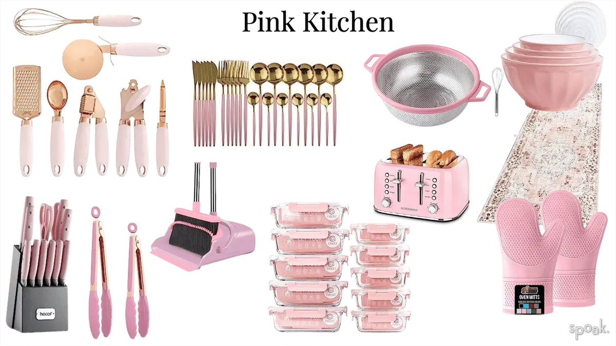 Pink Kitchen designed by Nomadic Nooks