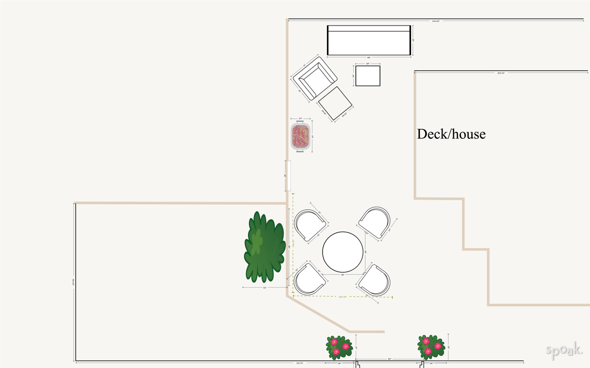 Outdoor Plan designed by Morgan Dowling