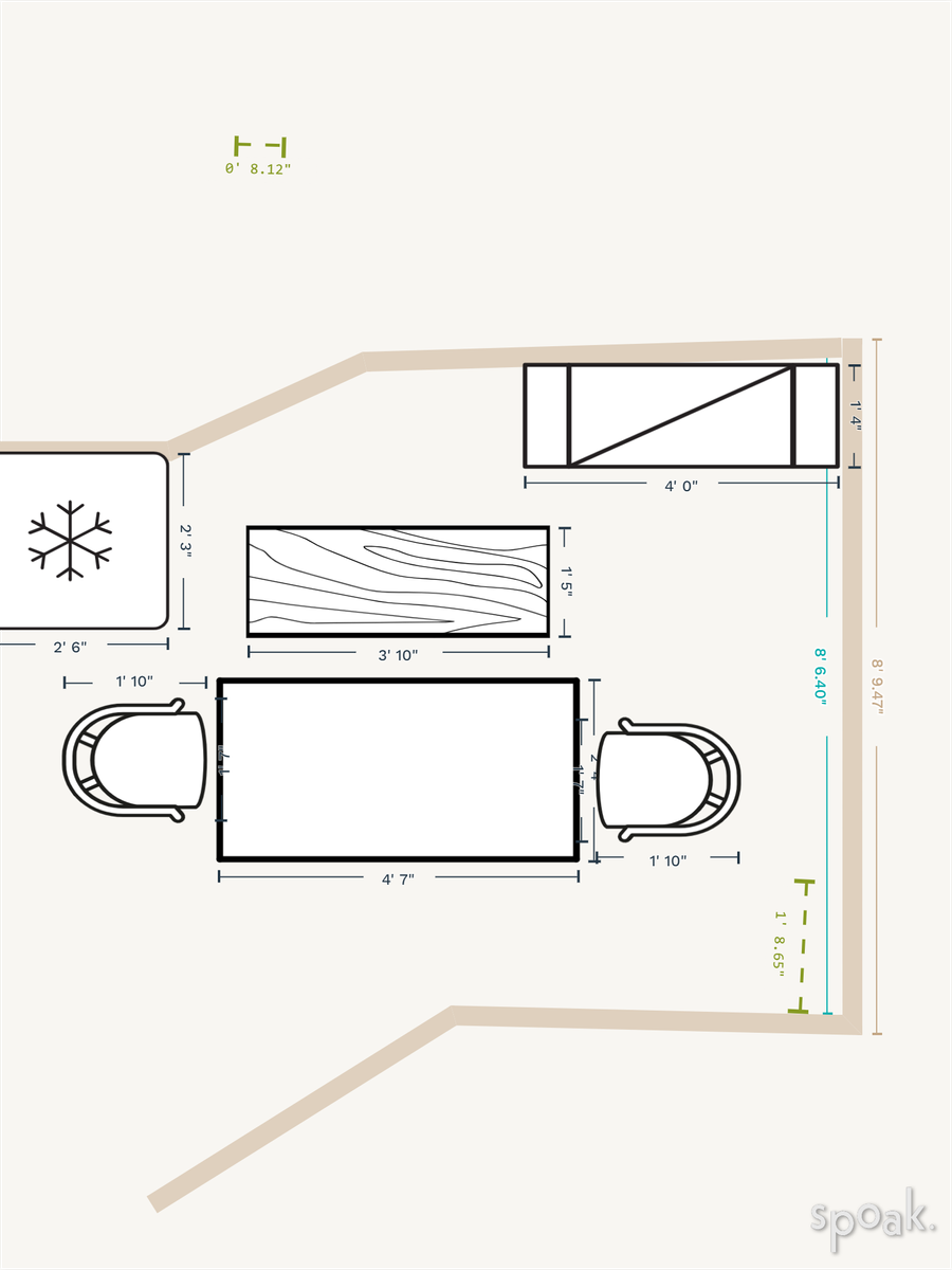 Kitchen Plan designed by Miguel Molina