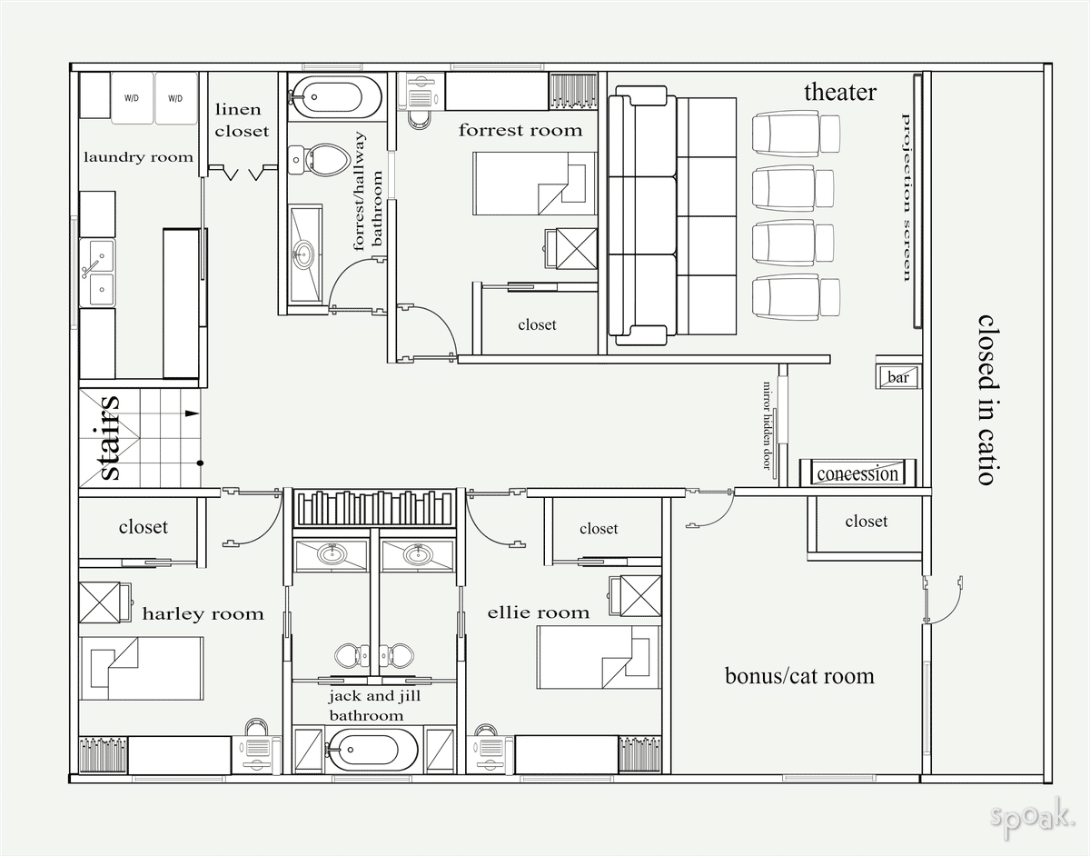 Outdoor Floor Plan designed by Kailyn Cahanin