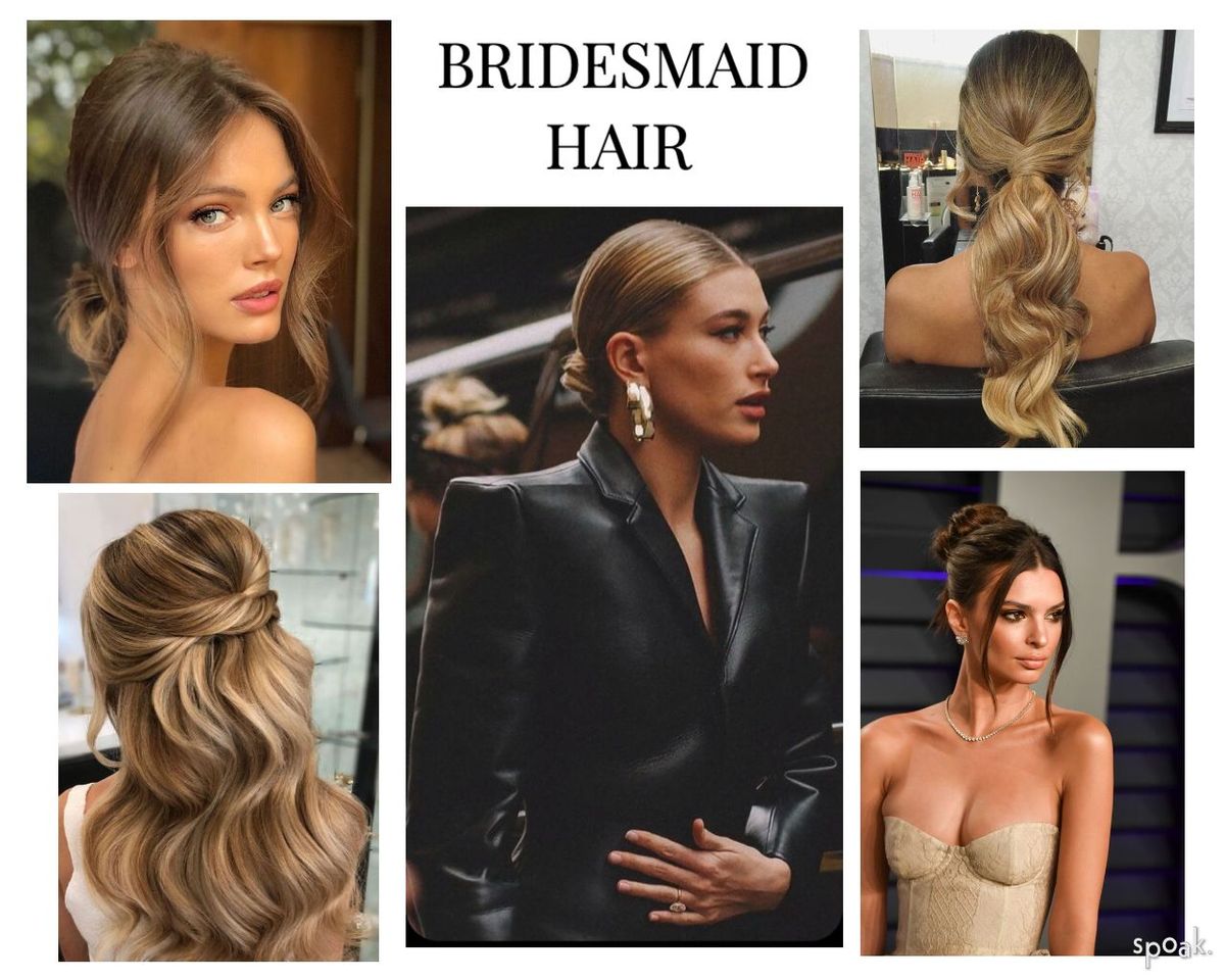 Bridesmaid hairstyles designed by Yaeli Middleton