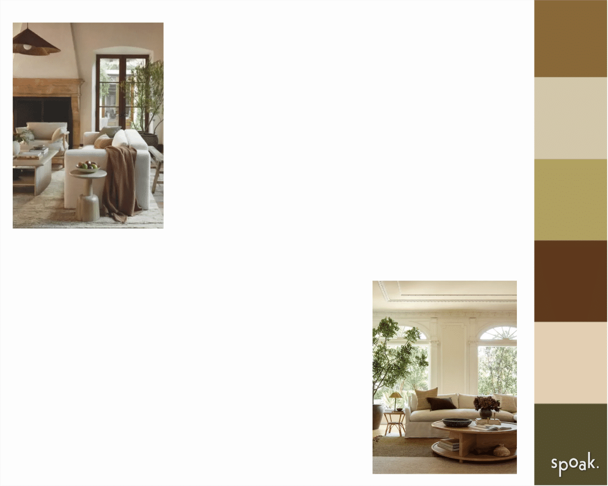 Living Room Mood Board designed by Kathryn Kristine