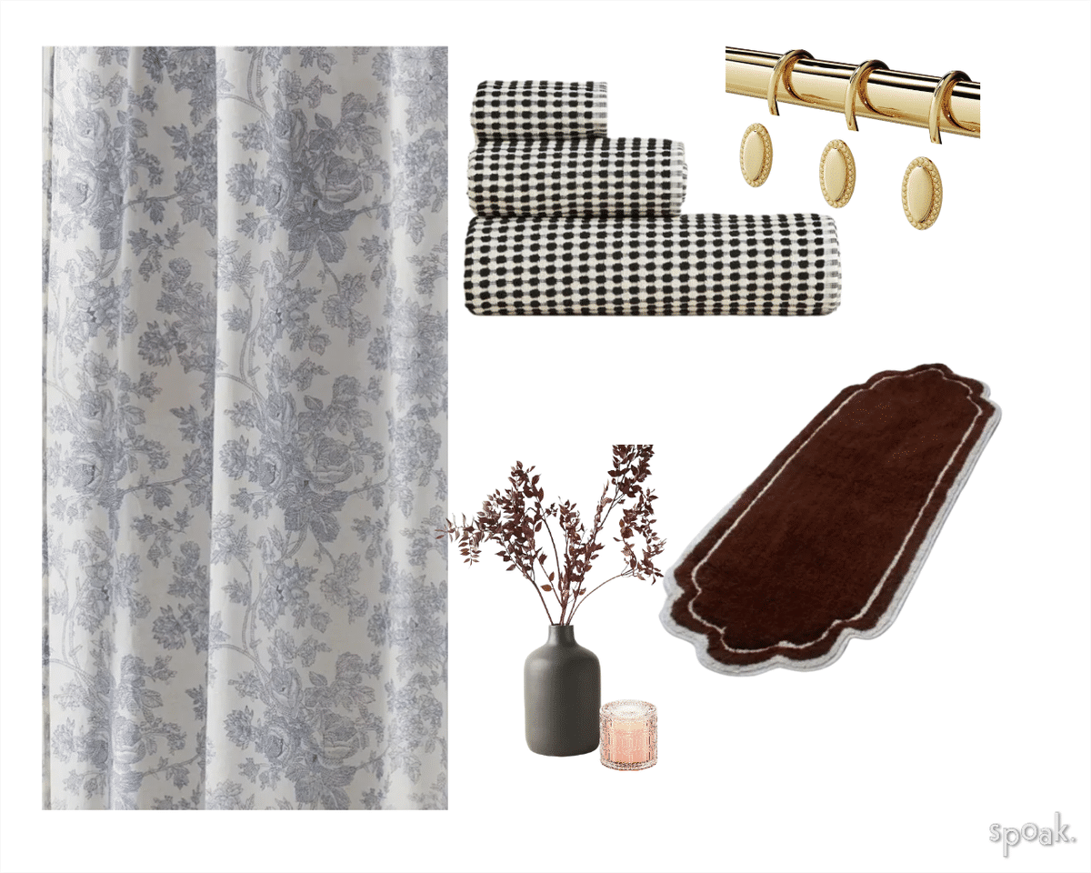 Primary Bathroom Mood Board designed by Natalie Routt