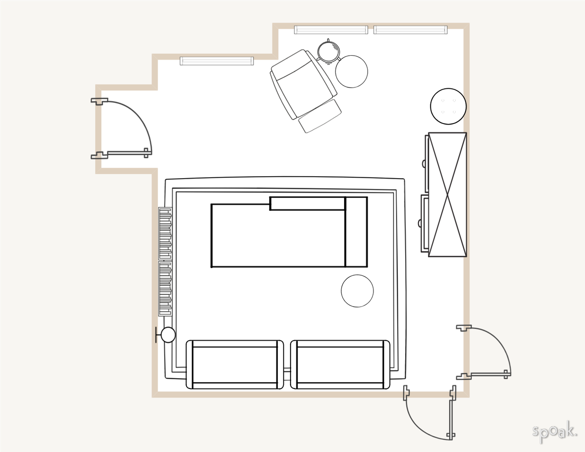 Nursery Layout designed by Kasey Moore