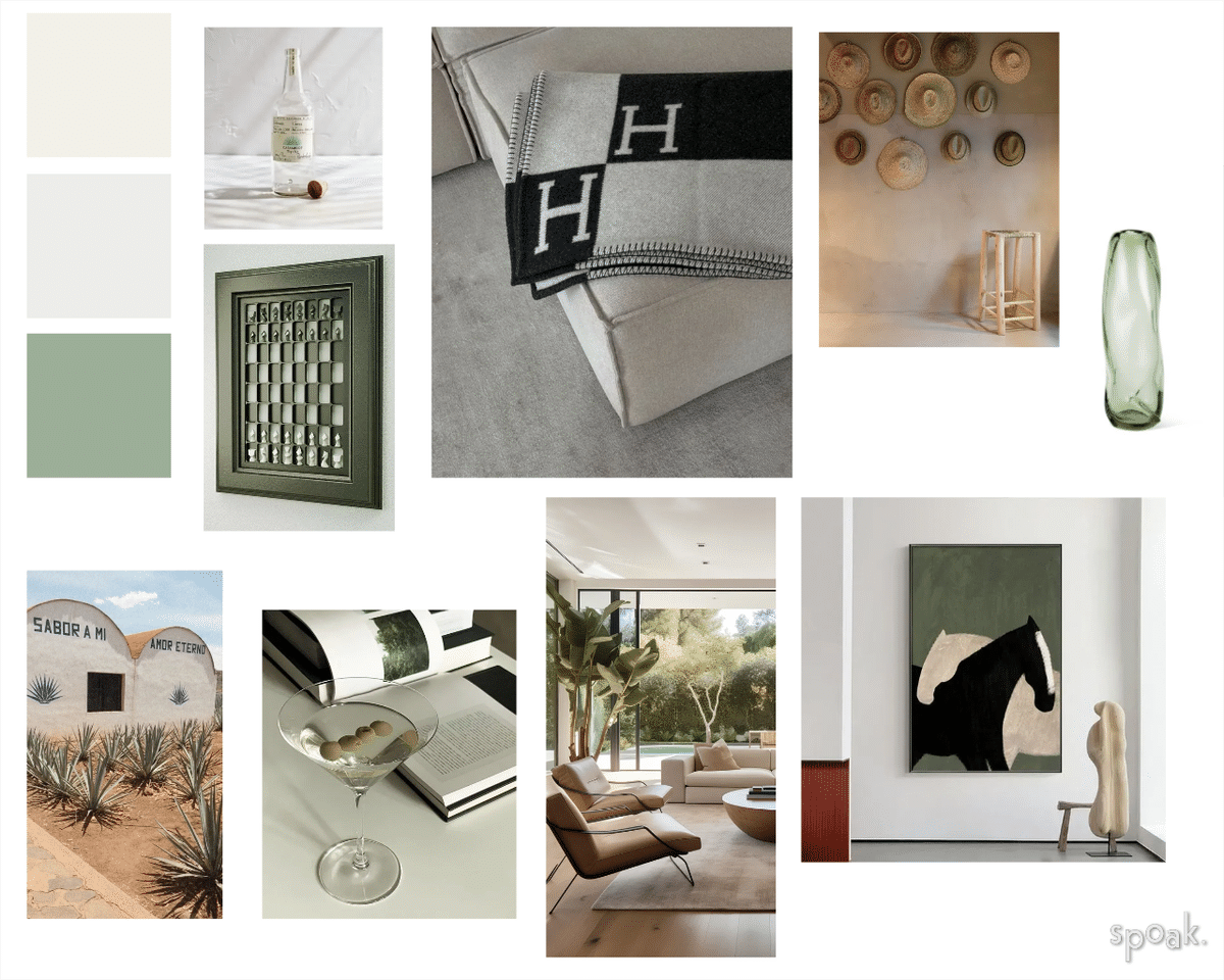 CasaAmigos Mood Board designed by natalia espinoza