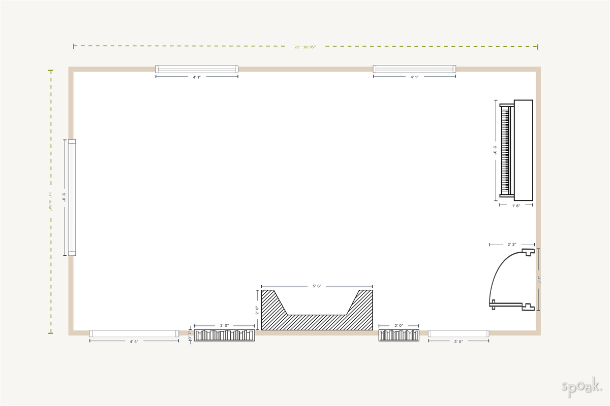 Basement Plan designed by Clare Flaherty