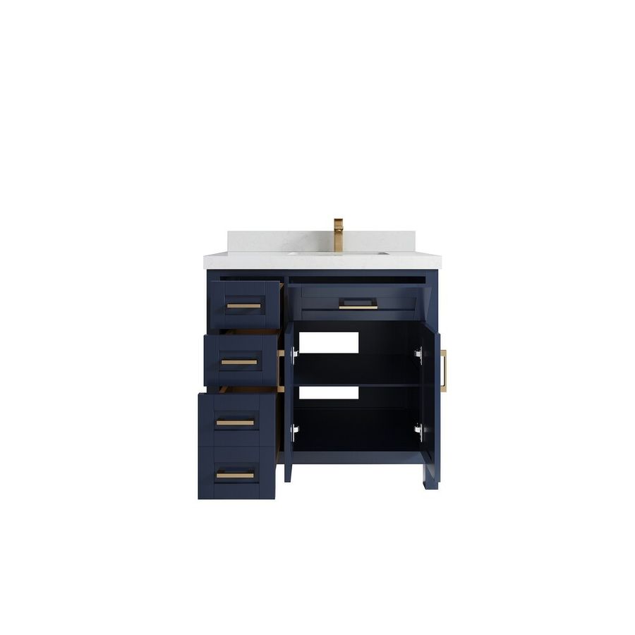 Willow-Collections-36-x-22-Cambridge-Right-Offset-Sink-Bathroom-Vanity-in-Hale-Navy-BLue-with-Countertop designed by Erika Eatherton